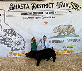 Hunter Dunne
Weight Division Champion
Shasta District Fair
Placed by Bob May Livestock